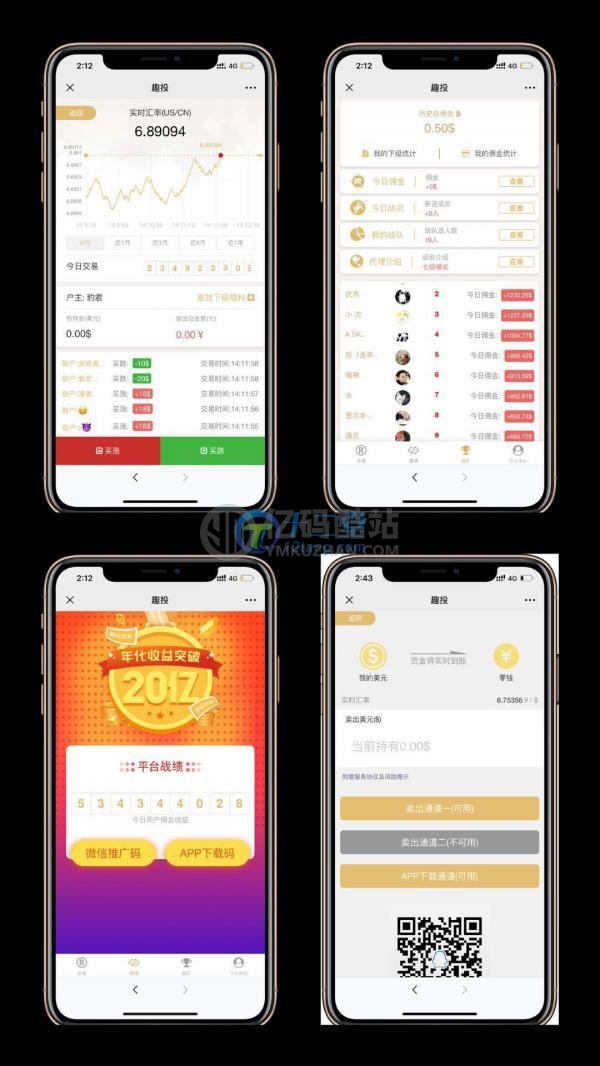 Thinkphp内核全新趣投币圈H5美元MAX币圈源码 带视频搭建教程插图 ErYVVb