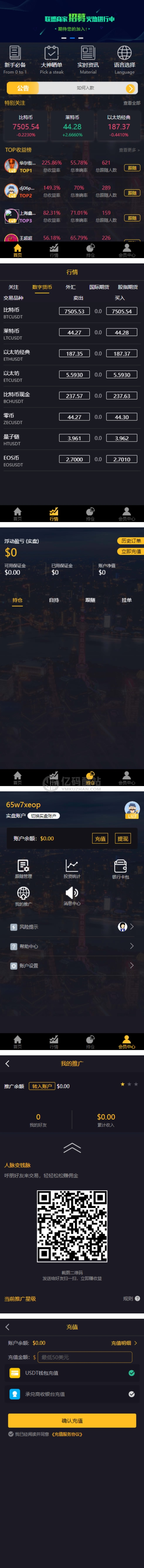 【三合一交易所】金融理财系统[修复后台+(点位+时间+双位盘)插图1 QnqmMv