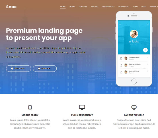 HTML5+CSS3手机应用模板_php网站模板插图