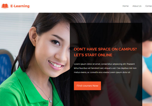 在线教育培训机构HTML5模板_亿码酷站插图