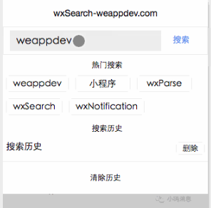 微信小程序优雅的搜索框_html网站模板插图