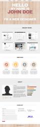 网页设计师个人网站模板_亿码酷站插图