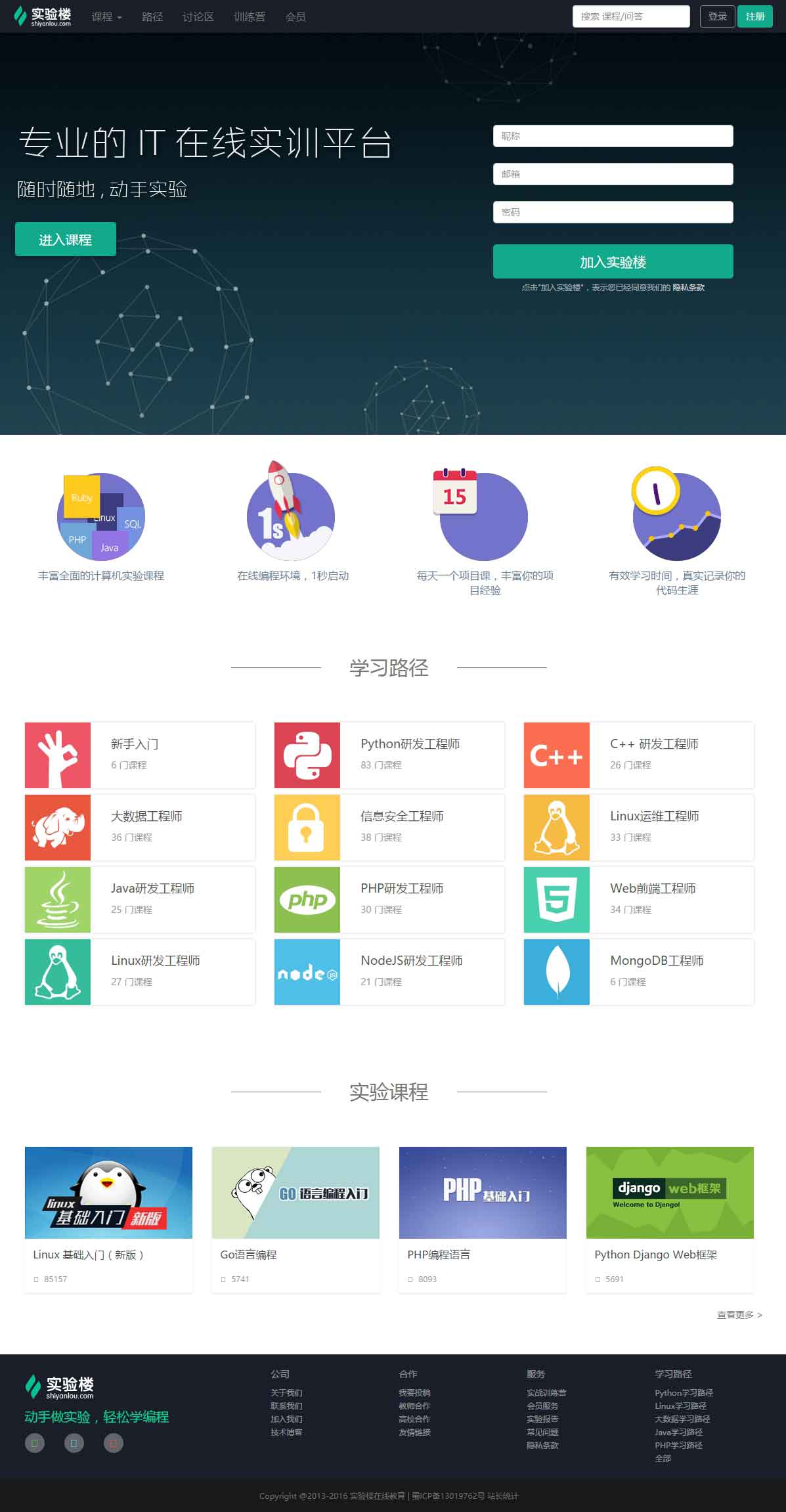 简洁大气IT在线培训教育网站模板全套下载_html网站模板插图