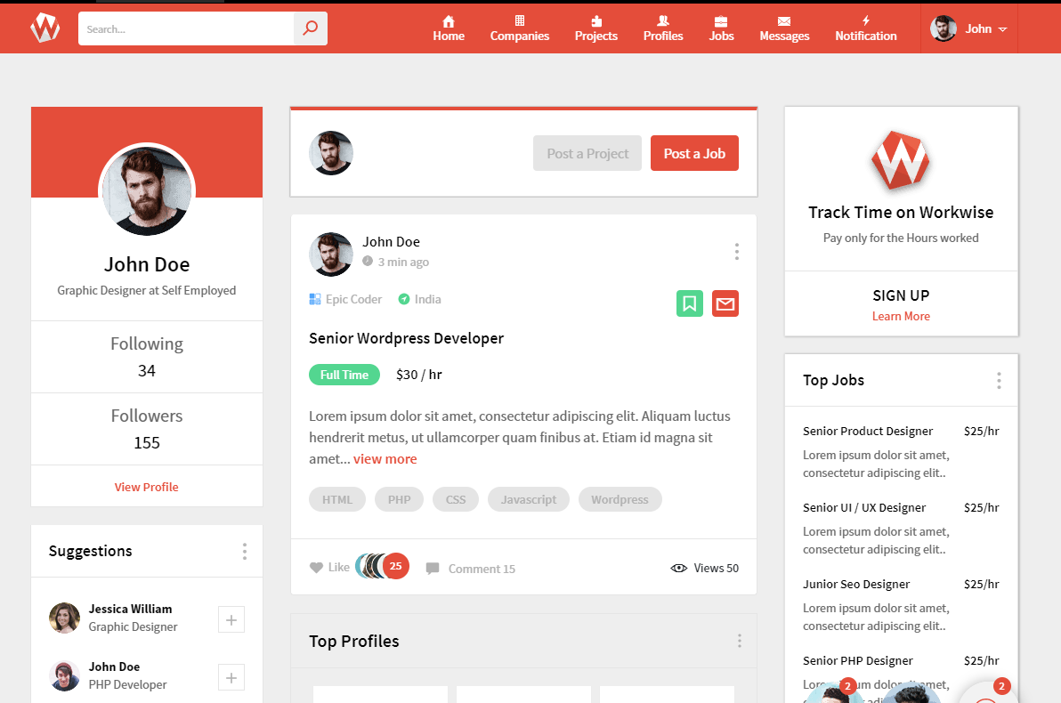 Bootstrap博客类网站模板_亿码酷站网站源码下载插图