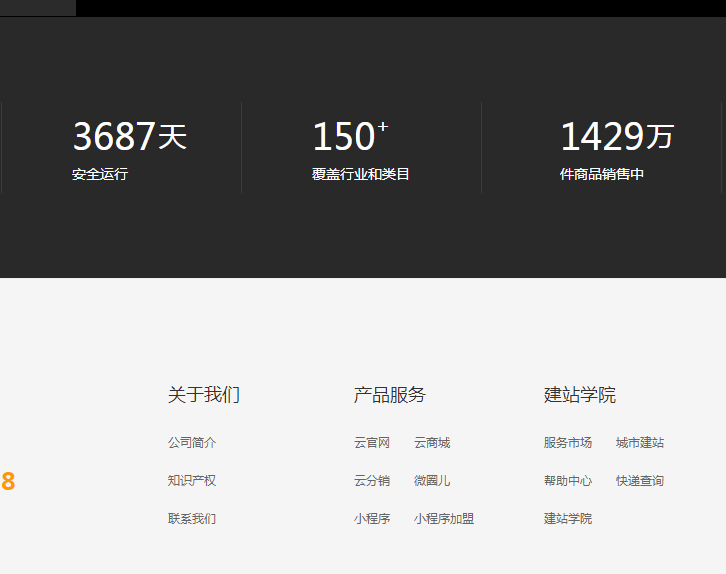 网站常用的网站底部导航栏加数字滚动效果_php网站模板插图