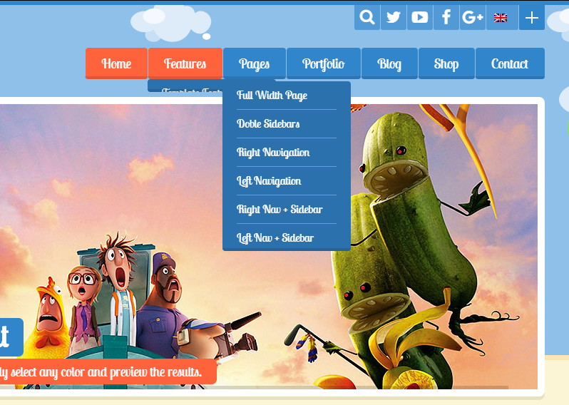 响应式儿童网站有购物网站的HTML5模板_html网站模板插图