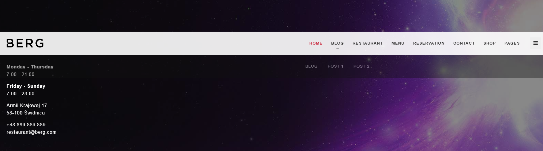 jQuery css3动画紫色背景响应式网站模板_亿码酷站网站源码下载插图