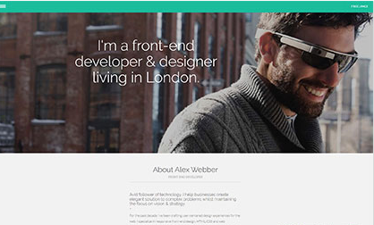 css3 slider menu前端单页模板_亿码酷站插图