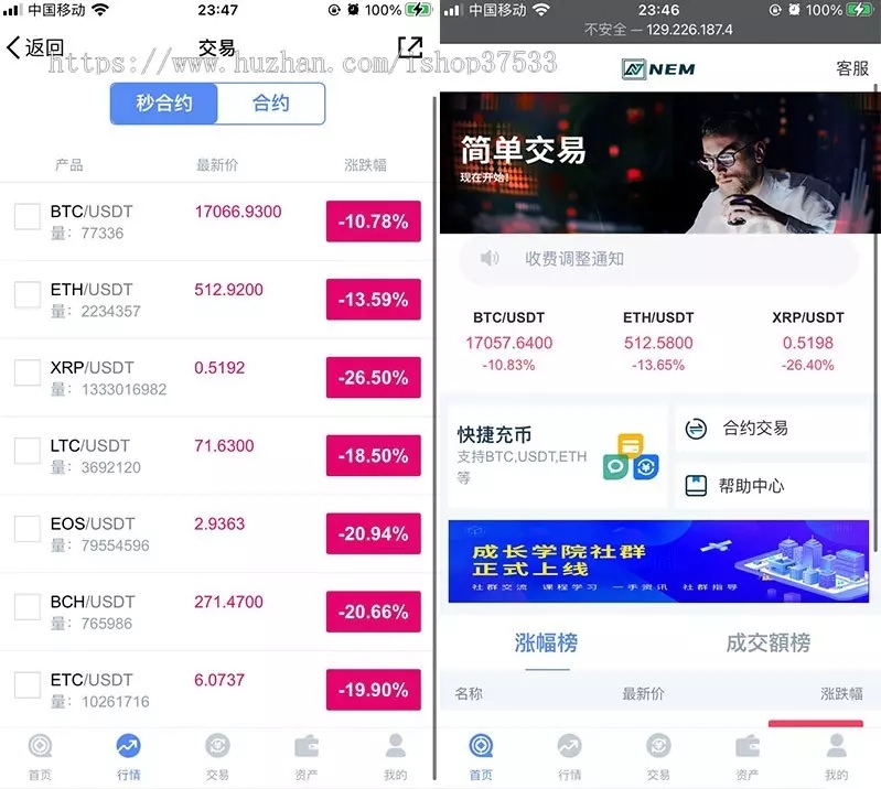 价值6000元的交易所合约/虚拟币区块链 完整无缺整站打包行情正常插图3 价值6000元的交易所合约/虚拟币区块链 完整无缺整站打包行情正常插图3