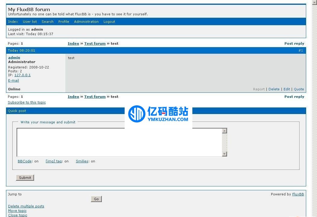 FluxBB v1.5.11插图 f2a2e2