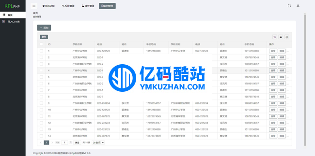 Kplphp后台开发框架 v2.0插图 NNRJja