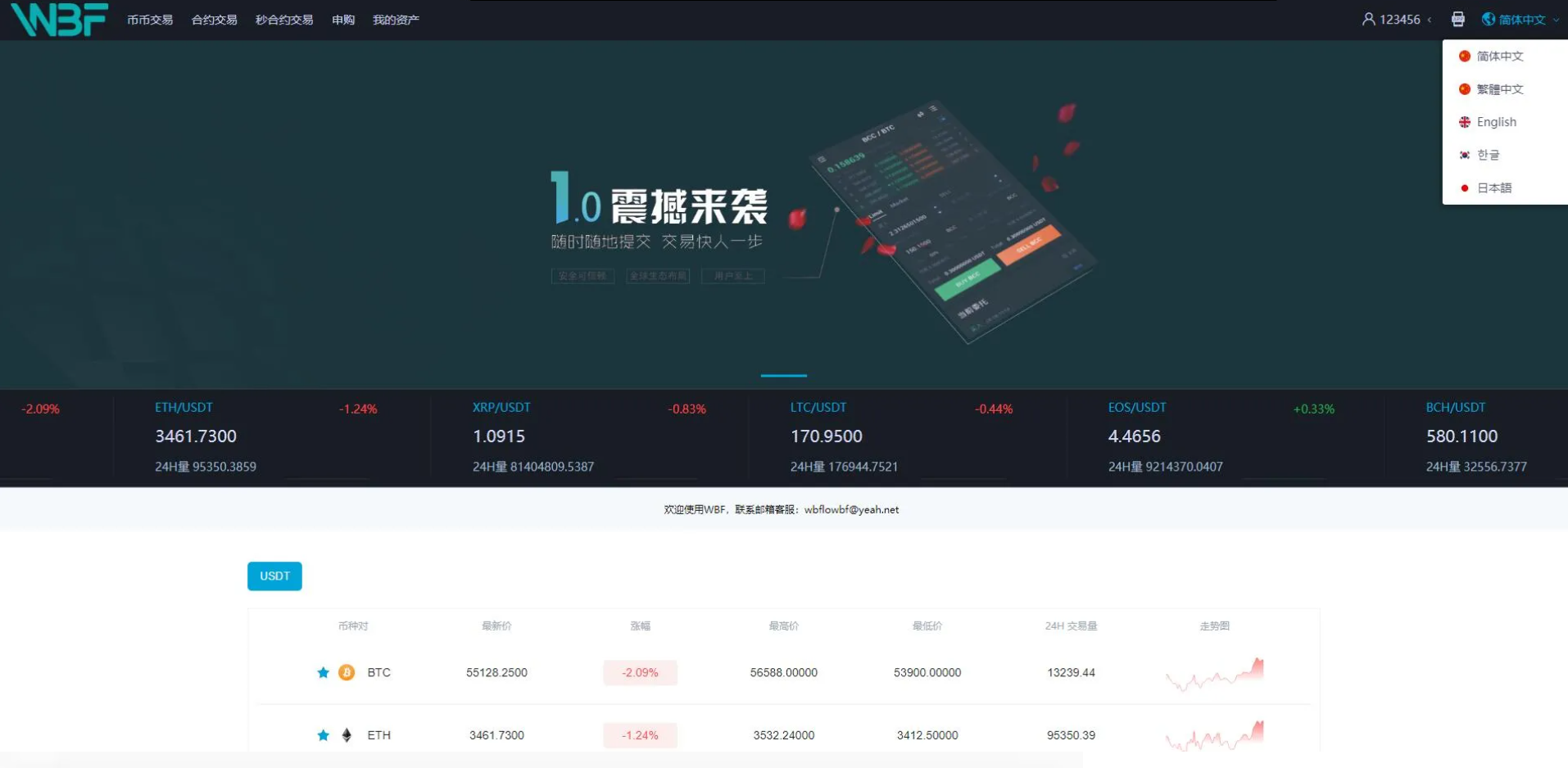 2023最新申购/币币交易/合约交易/秒合约交易/多语言交易所源码附带安装教程/带VUE工程源码插图4 2023最新申购/币币交易/合约交易/秒合约交易/多语言交易所源码附带安装教程/带VUE工程源码插图4