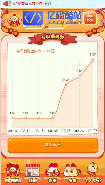 一文鸡理财富贵鸡、发财鸡、农场游戏源码、理财源码插图3 一文鸡理财富贵鸡、发财鸡、农场游戏源码、理财源码插图3