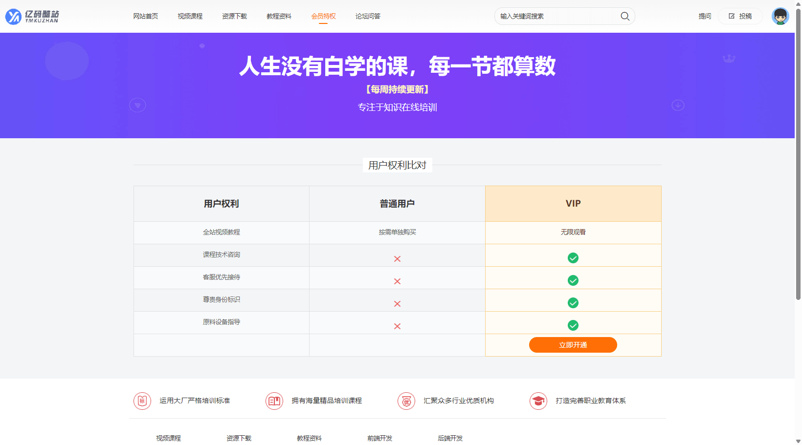 PHP知识付费网站源码下载/视频课程平台模板+资源下载类教程站源码插图2 PHP知识付费网站源码下载/视频课程平台模板+资源下载类教程站源码插图2