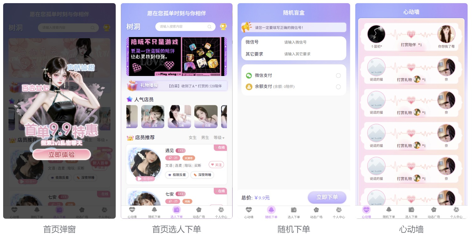 【投稿】【公众号陪玩树洞系统】源码介绍与下载插图