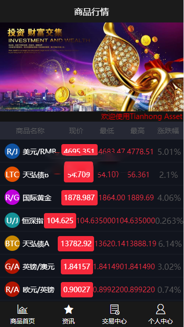 独家首发最新更新微盘wp二开版带余额宝功能时间盘黄金期货数字火币交易+完整数据+k线正常插图2